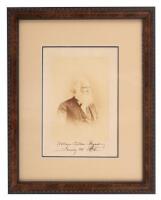 William Cullen Bryant - Signed portrait photograph