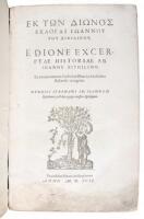 E Dione Excerptae Historiae ab Ioanne Xiphilino.