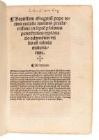 Beatissimi Gregorij pape totius ecclesie luminis preclarissimi in septem psalmos penitentiales explanatio admodum vtilis cum tabula materiarum.