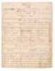 Manuscript listing of passengers and crew aboard the ship New Jersey bound for San Francisco from Boston in 1849