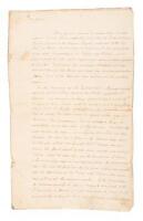 Letter from Thomas Ainslie to an associate, James, describing in great detail the Battle of Quebec between American forces led by Benedict Arnold and Richard Montgomery, and the British defenders, with the subsequent siege