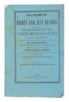 Statement of the Rights and Just Reasons: on the Part of the Government of the United Mexican States for Not Recognizing... the Privilege Granted to D. Jose Garay, for the Opening of a Line of Communication Between the Atlantic and Pacific Seas, through t