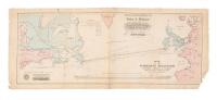 Map of the submarine telegraph between America & Europe with its various communications on the two continents