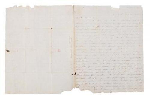 Wife begs 49er husband to leave &ldquo;evil&rdquo; California - 1850 Letter