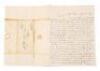 Murder by Forty-Niner Captain of ship bound for California - letter from his police guard