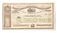 California Building and Loan Society stock certificate