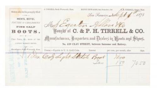 Receipt from C. & P. H. Tirrell & Co.