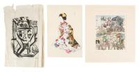 Five Japanese art prints