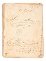 Manumission Expediante with some 40 documents plus 15 additional receipts, in support of the claim of the female black slave Juana for her freedom