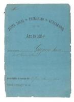 Manumission Expediente/Portfolio for a black slave, Gregorio Sesca, claiming his freedom