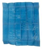 Three blue print maps for properties controlled by or subdivided from the Beegan Oil Trust