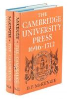 The Cambridge University Press 1696-1712: A Bibliographical Study