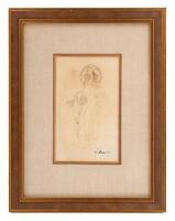 Original pencil drawing by Arnold Victor Beauvais