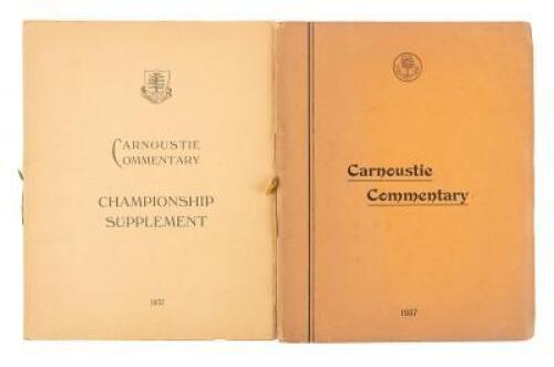 Carnoustie and its Golf Courses - plus supplement volume