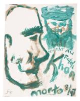 Original painting by Lawrence Ferlinghetti in honor of Nusrat Fateh Ali Khan