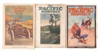 Two issues of Pacific Monthly magazine featuring the work of Jack London