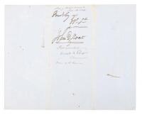 Orders for a Navy midshipman which are signed by John D. Sloat as they were forwarded through the ranks