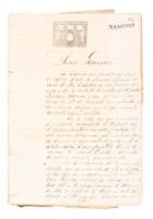 Archive of documents relating to legal difficulties of a Chinese indentured servant in Cuba