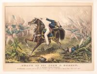 Death of Col. John J. Hardin. The 1st Regiment Illinois Volunteers, He Fell Mortally Wounded while in the Act of Leading on His Men at the Battle of Buena Vista, Feby. 23th 1847