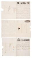 Six political lettersheets with William Henry Harrison designs