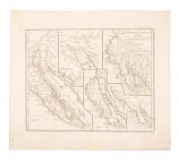 Carte de la Californie suivant I. La carte manuscrite de l'Am&eacute;rique de Mathieu N&eacute;ron Pecci olen dresse &agrave; Florence en 1604. II. Sanson 1656. III. De L'Isle Am&eacute;rique Sept. 1700. IV. le Pere Kino Jesuite en 1705. V. La Societe des J&eacute;suites en 1767...