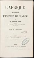 L'Afrique Francaise l'Empire de Maroc et les Deserts de Sahara