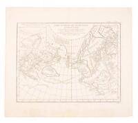 Carte G&eacute;n&eacute;rale des D&eacute;couvertes de l'Amiral de Fonte et autres Navigateurs Espagnols, Anglois et Russes pour la recherche du Passage a la Mer du Sud. Par M. De l'Isle de l'Acedemie royale des Sciences &c. Publiee a Paris en Septembre 1752