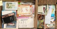 Box of Catholic related ephemera