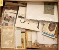 Box of Catholic related ephemera