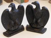 Cast Iron Eagle bookends