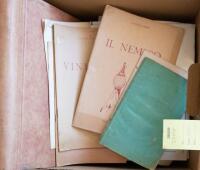 Box of 19th century medical texts and ephemera