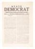 State Democrat: Published in the Interest of Democracy and the Elimination of Boss Control