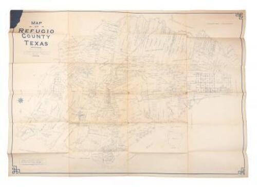 Map of Refugio County Texas