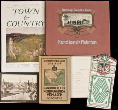 Six items relating to the Hamburg-American Line