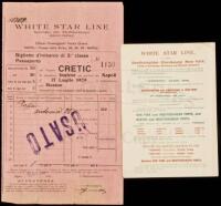 Two items from White Star Line