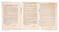 Three Broadsides from El C. Ignacio Trigueros, Gobernador del Distrito federal