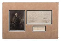 Framed Autograph of Oliver Ellsworth, 3rd U. S. Chief Justice