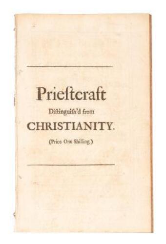 Priestcraft Distinguished from Christianity
