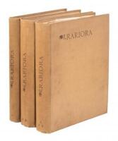 Rariora: Being Notes of Some of the Printed Books, Manuscripts, Historical Documents, Medals, Engravings, Pottery, Etc., Etc., Collected (1858-1900) by John Eliot Hodgkin.