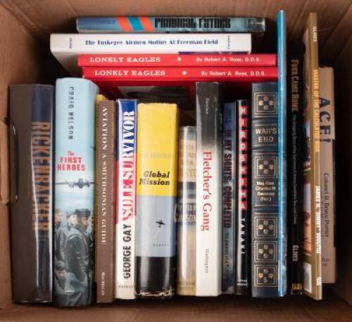 Shelf of Books on American Aviators