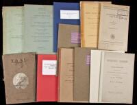 25 books, booklets, pamphlets, and offprints on seismic activities in New Zealand, Australia & the Pacific
