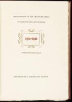 Bibliography of the Grabhorn Press, 1940-1956 [With a Check-List 1916-1940]