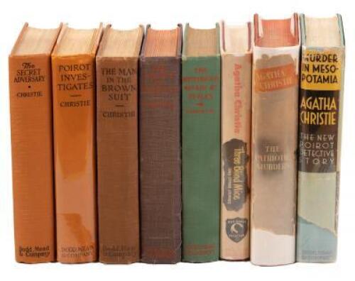Eight titles by Agatha Christie