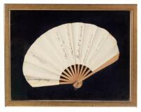 Fan signed by the Italian Royal Family of Umberto di Savoia