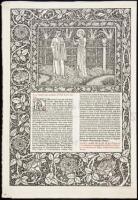 Original bifolium from the Kelmscott printing of the Canterbury Tales