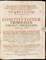 Commentatio Succinta in Constitutionem Criminalem