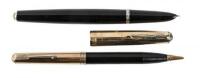 Parker 51 Vacumatic Fountain Pen and Propelling Pencil Set, 14K Gold Heirloom Caps, Original Box