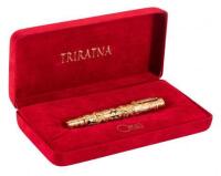 Triratna 18K Gold and Stirling Silver Pair of Limited Edition Fountain Pens