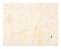 Hand-drawn Map by inventor of the Civil War Maynard Carbine