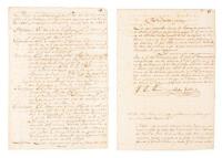 Manuscript regulations/license for holding a slave auction, valid for two years